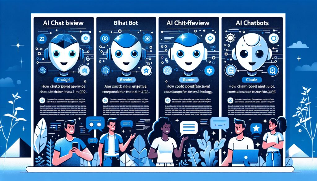 2025年AI聊天機器人免費版大評測：ChatGPT vs Gemini vs Claude vs Grok，誰最划算？ 封面圖