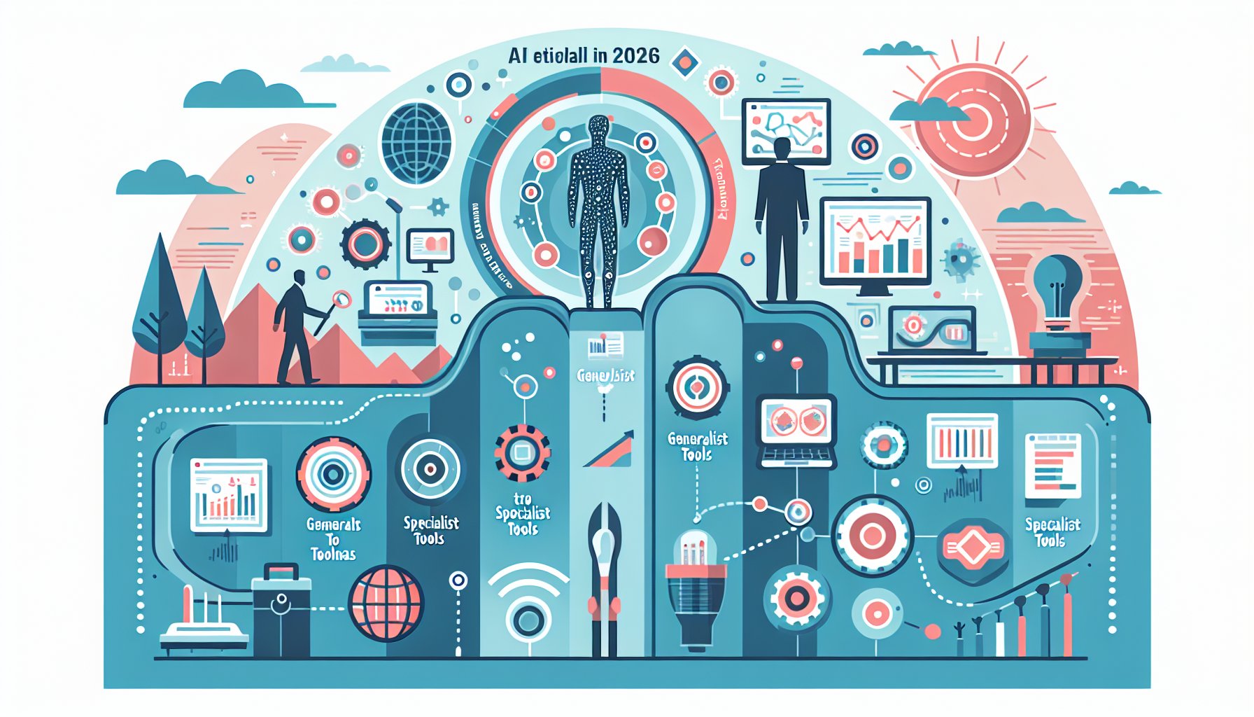 2026年AI工具生態系全景：從通才到專才的專業化分化 規格比較圖