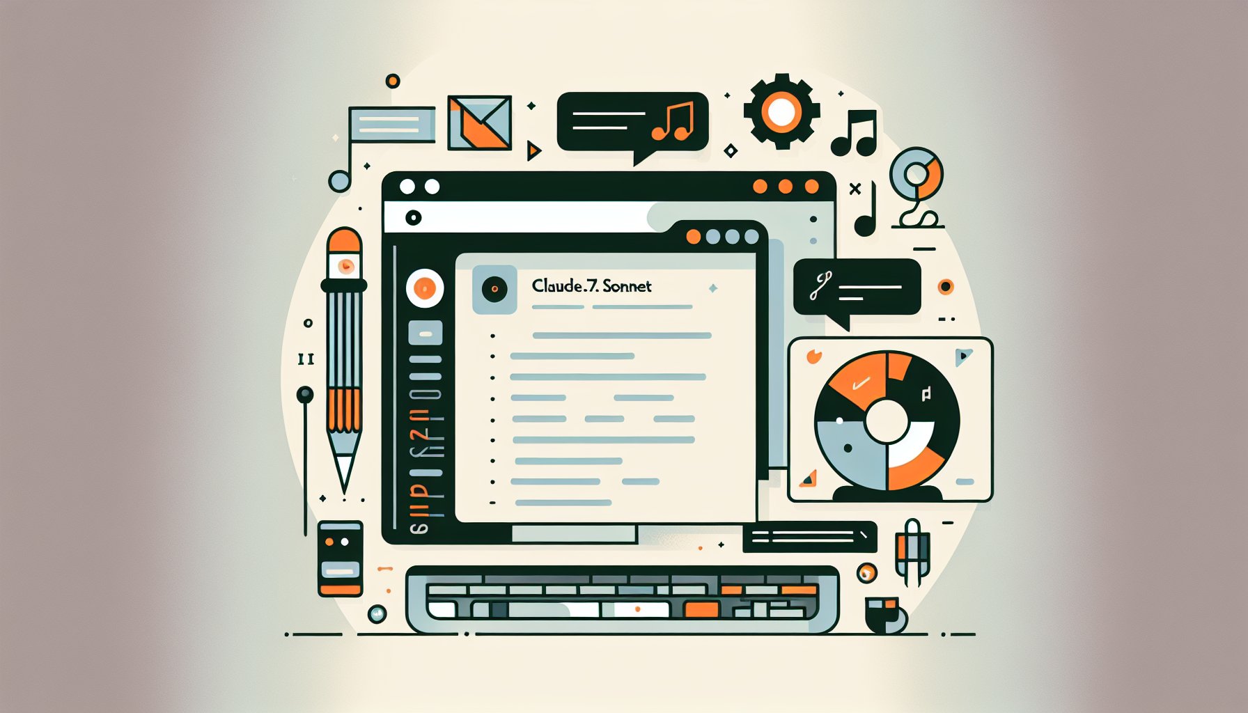 Claude 3.7 Sonnet 介面示意圖