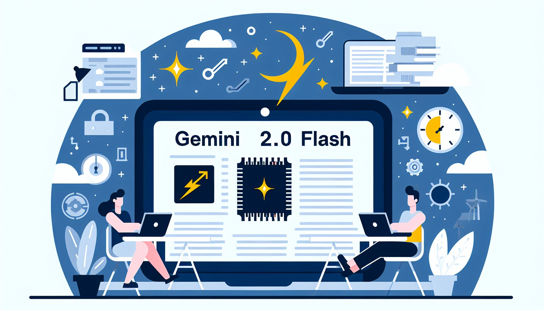 Gemini 2.0 Flash 介面示意圖