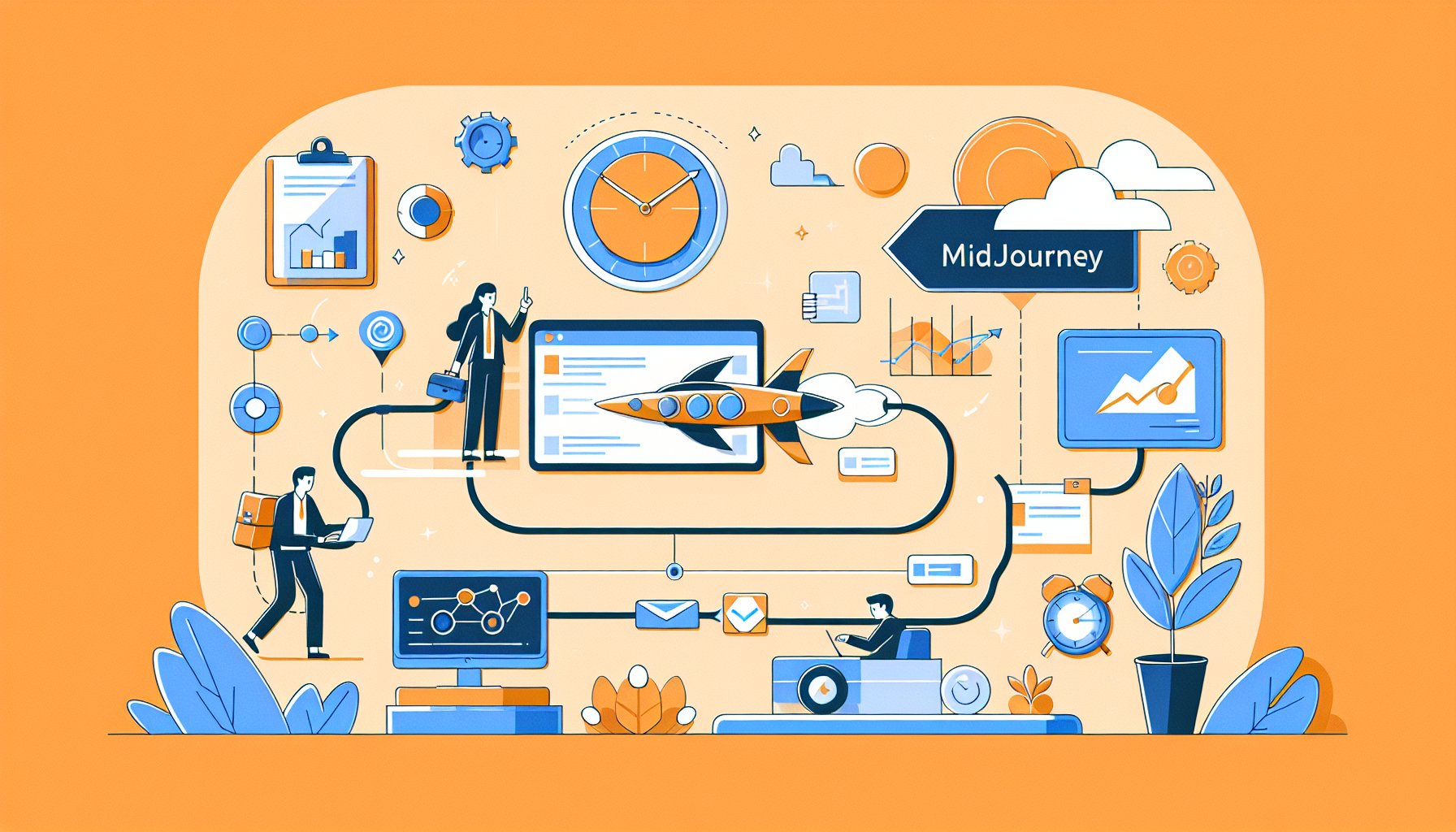 Midjourney / DALL-E 3 工作流程圖