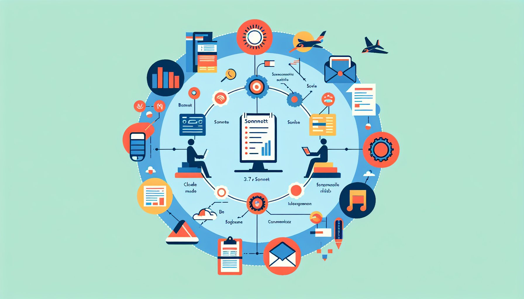 Claude 3.7 Sonnet — features diagram