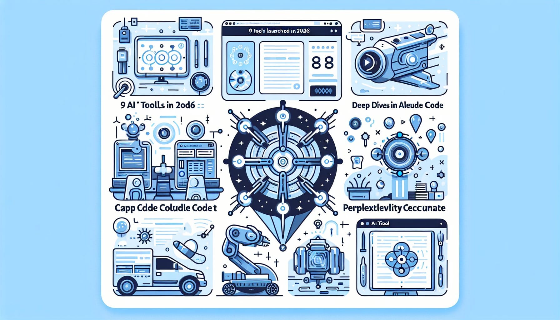 9 AI Tools Launched in 2026 Worth Your Time: Deep Dives Into Claude Code, Perplexity Comet, and More — features diagram