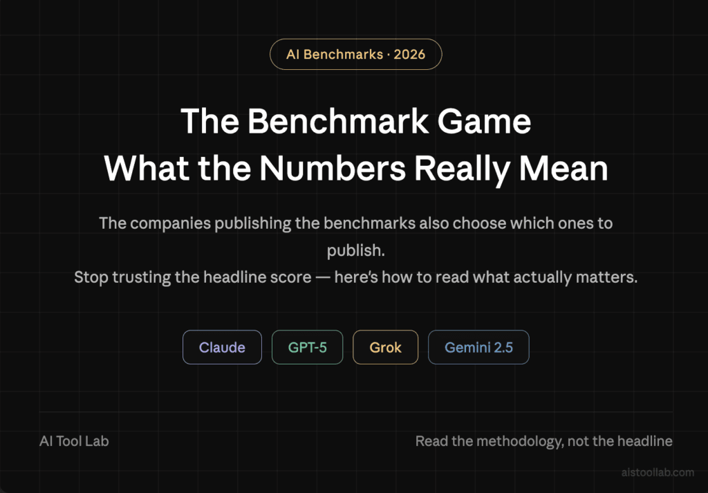 How AI Models Actually Compare in 2026: Benchmarks, Real Performance Data, and W — cover design card