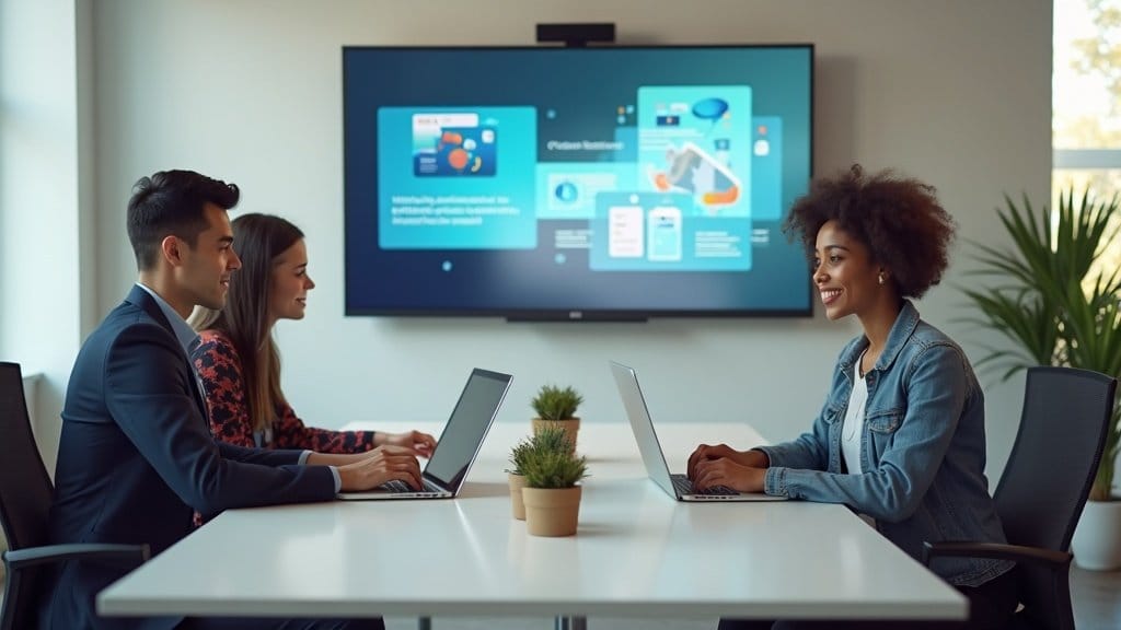 Pitch 多人協作簡報示意