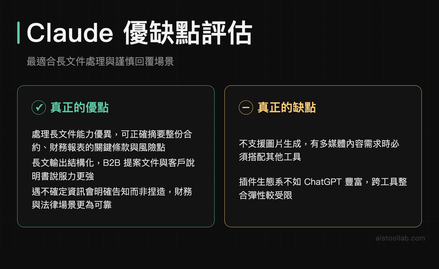 Claude AI 對中小企業優缺點：長文件摘要與 B2B 提案撰寫適用性評估