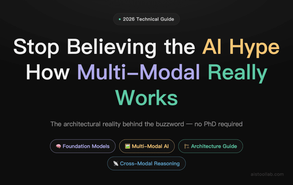 Multi-Modal AI and Foundation Models in 2026: How the Next Generation of AI Actually Works — cover design card