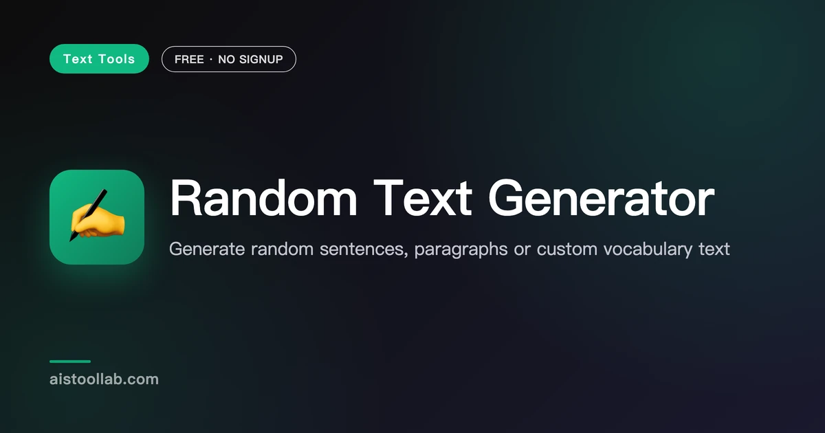 Random Text Npic Random Text Generator | Lorem Ipsum - AI Tool Lab