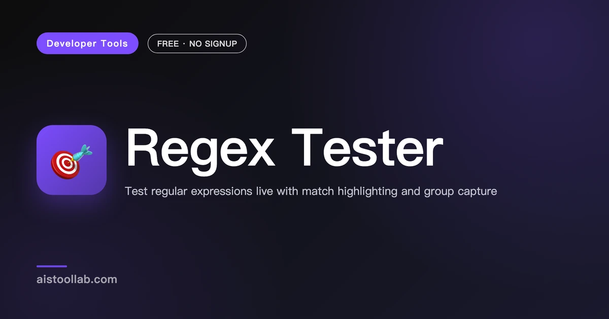 Regex Tester | Free Regular Expression Tool - AI Tool Lab