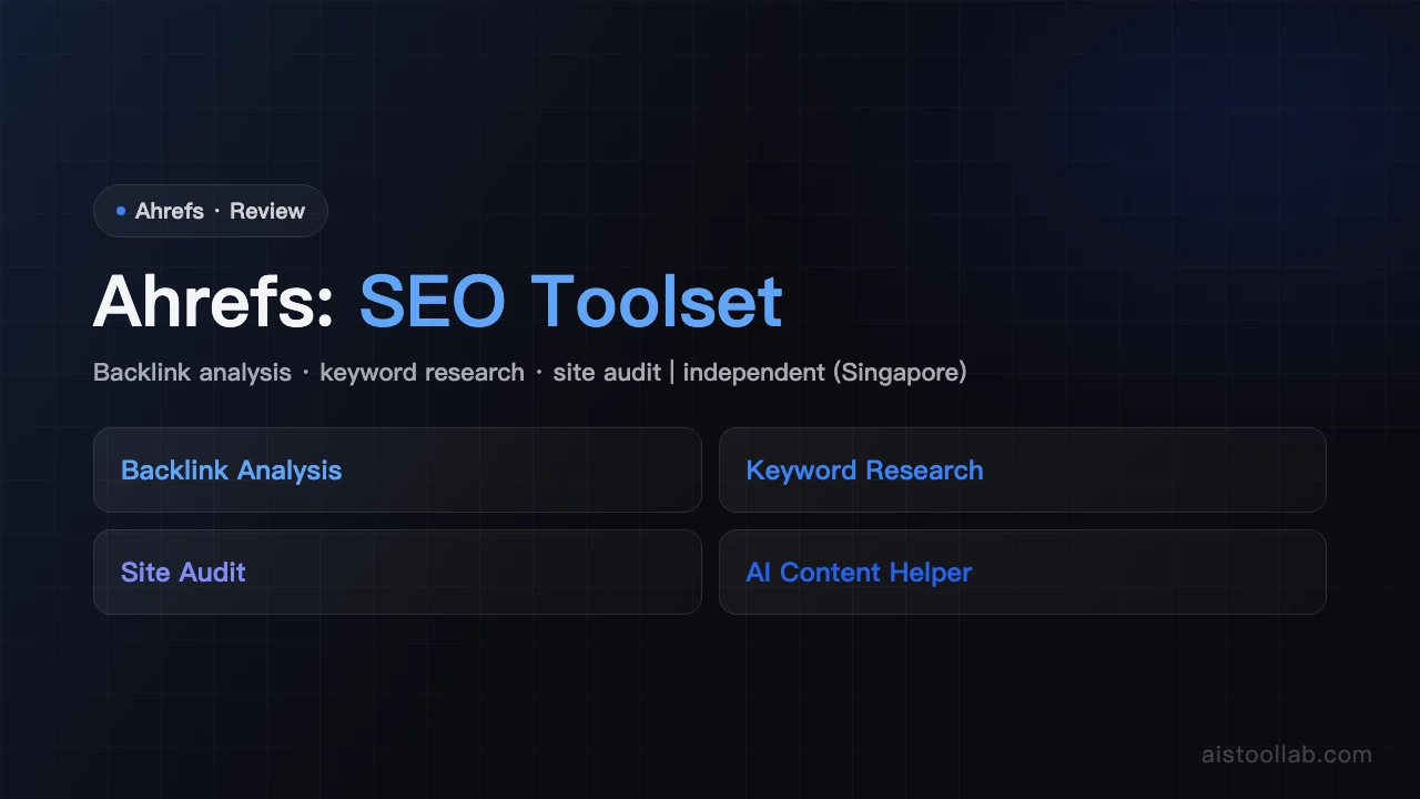 Ahrefs - AI's Tool Lab