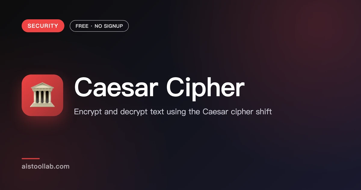 D Code Caesar Caesar Cipher | Encode & Decode Text - AI Tool Lab