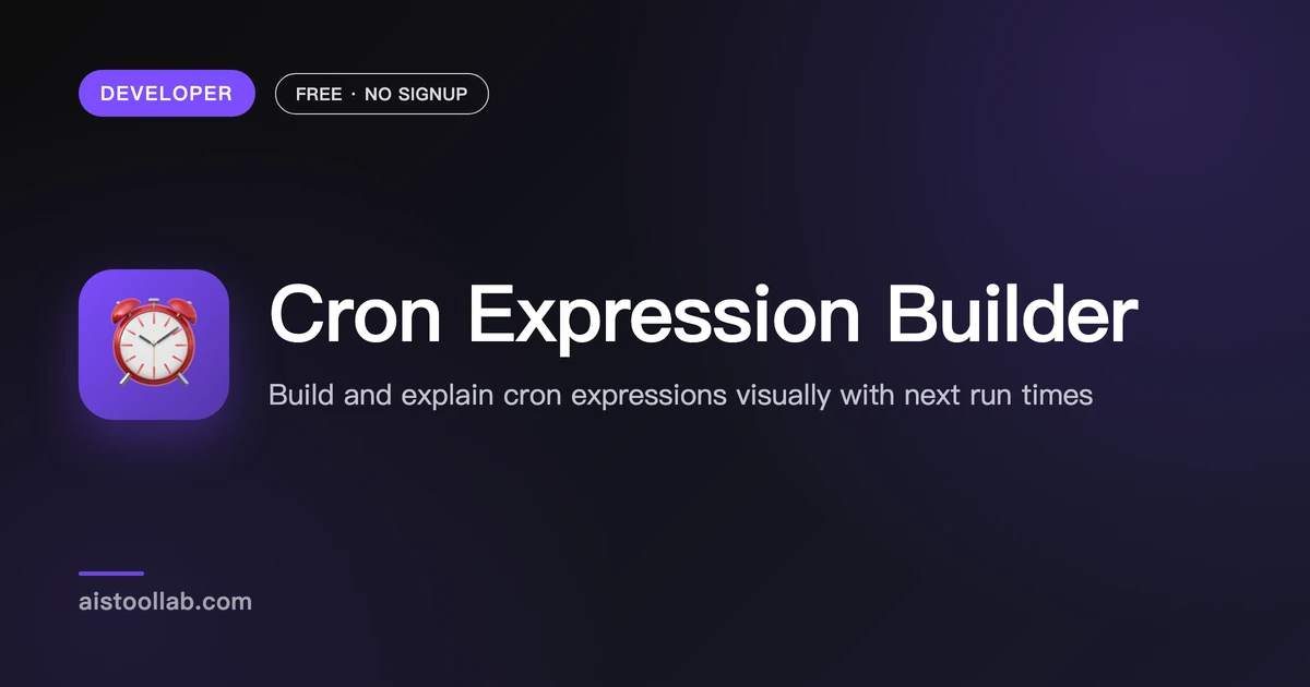 Cron Expression Builder | Free & Simple - AI Tool Lab