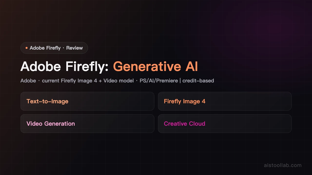 Adobe Firefly - AI's Tool Lab