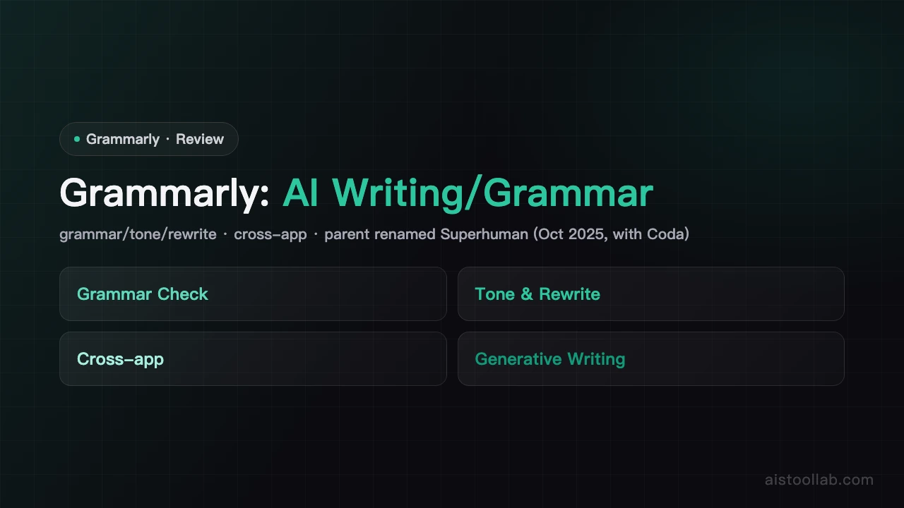Grammarly - AI's Tool Lab