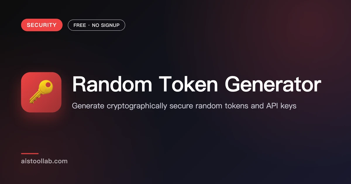 Generate Token Code Random Token Generator — Free Online Tool - AI Tool Lab