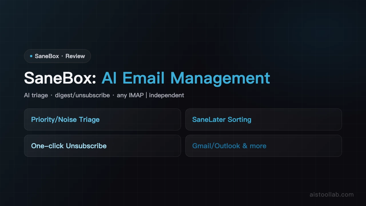 SaneBox - AI's Tool Lab