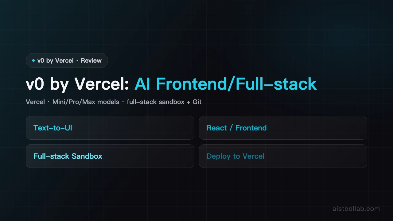 v0 by Vercel - AI's Tool Lab