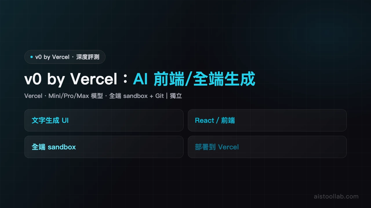 v0 by Vercel - AI's Tool Lab