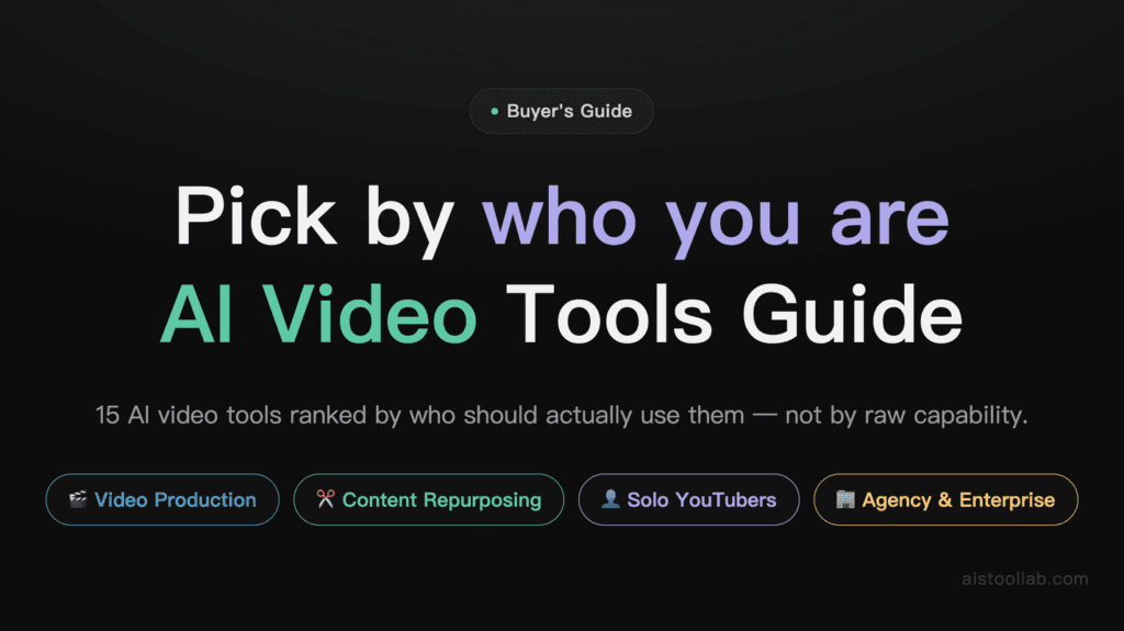 15 Best AI Tools for Video Editing and Production in 2026: Who Should Use Each One cover