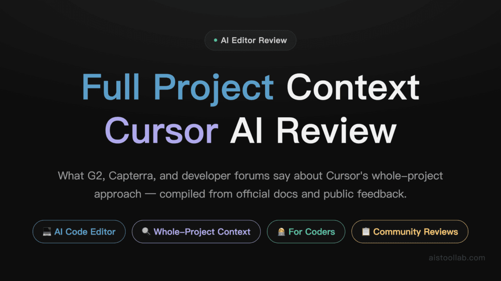 Cursor Review 2026: The AI Editor That Understands Your Whole Project cover