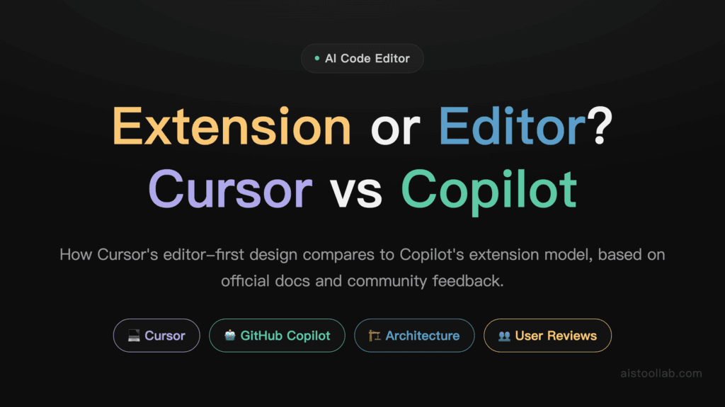 Cursor AI Code Editor Review 2026: Cursor vs GitHub Copilot cover