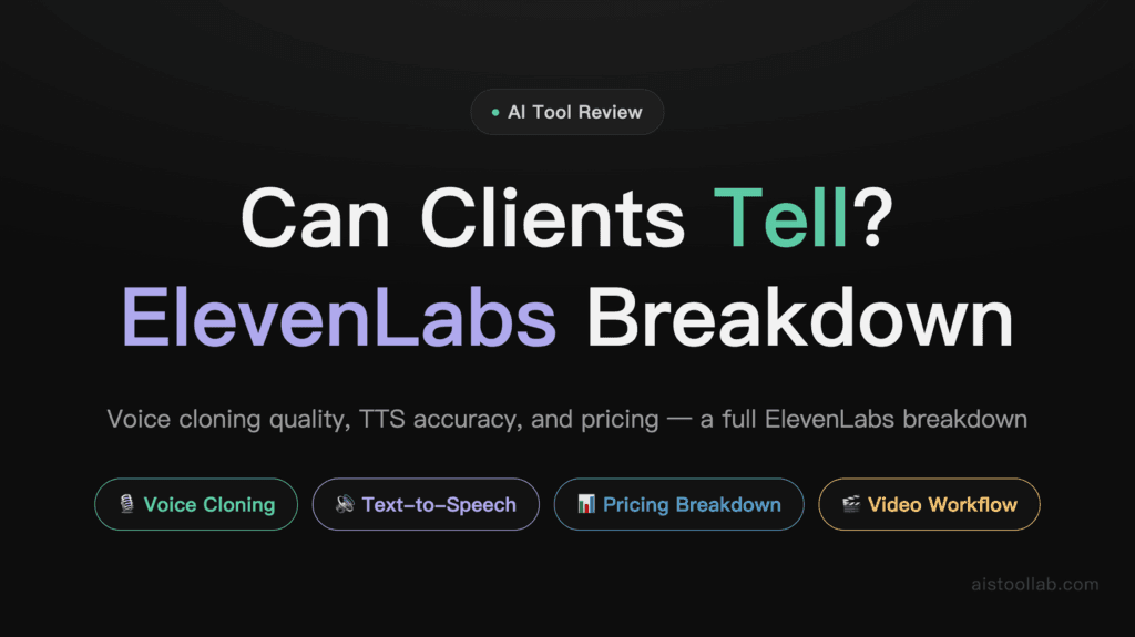 ElevenLabs Review 2026: AI Voice Cloning, Text-to-Speech Quality & Pricing Breakdown cover