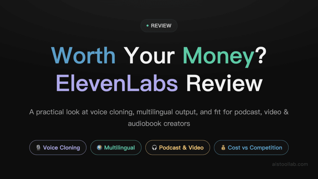 ElevenLabs Review: Is This the Best AI Voice Generator for Creators? cover
