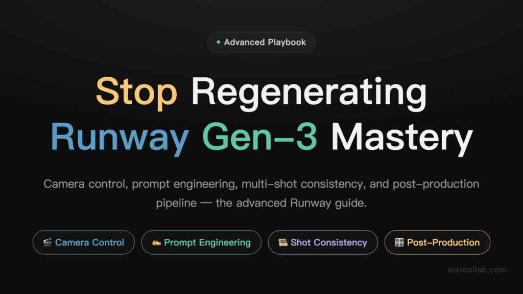 Runway AI Gen-3 Tutorial 2026: Master Video Generation with Advanced Prompting and Motion Control cover