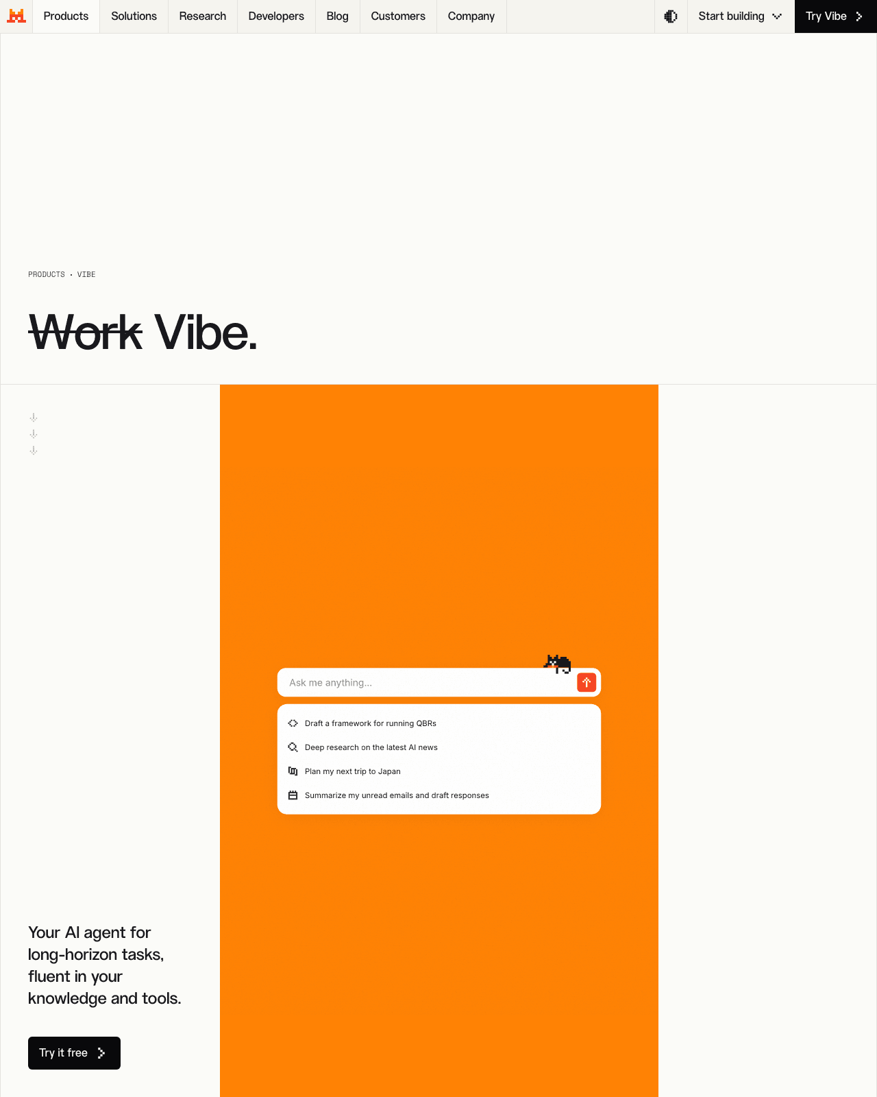 Official product page screenshot